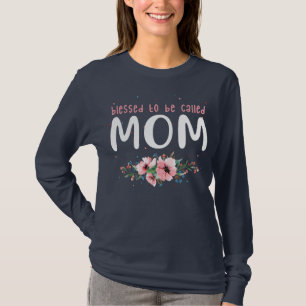Camiseta Abençoado Seja Chamado Mãe Dia de as mães Família