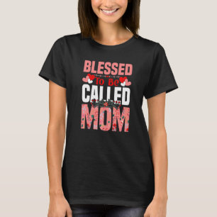 Camiseta Abençoado Seja Chamado Mãe Dia de as mães Feliz