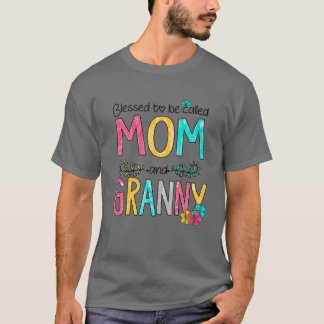 Camiseta Abençoado Seja Chamado Mãe E Avó Dia de as mães 2