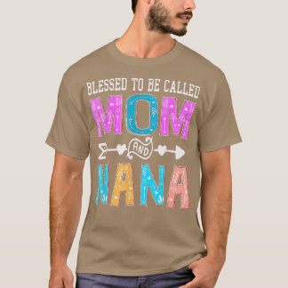 Camiseta Abençoado seja chamado Mãe e Dia de as mães Corone
