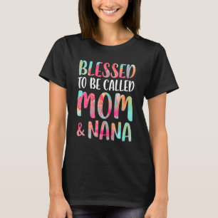 Camiseta Abençoado Seja Chamado Mãe E Dia de as mães Nana