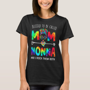 Camiseta Abençoado Seja Chamado Mãe E Dia de as mães Não-Na