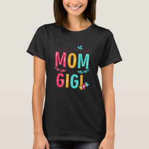 Camiseta Abençoado Seja Chamado Mãe E Gigi Avó Floral M