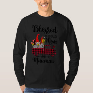 Camiseta Abençoado Seja Chamado Mãe E Gnomos Mawmaw Fluxo D