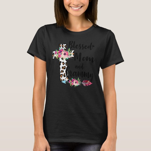 Camiseta Abençoado Seja Chamado Mãe E Grammy (Frente)