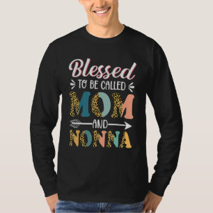 Camiseta Abençoado Seja Chamado Mãe E Mãe Não-Leopardo