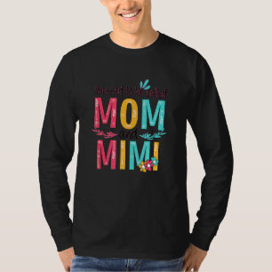 Camiseta Abençoado Seja Chamado Mãe E Mimi Vovó Floral M