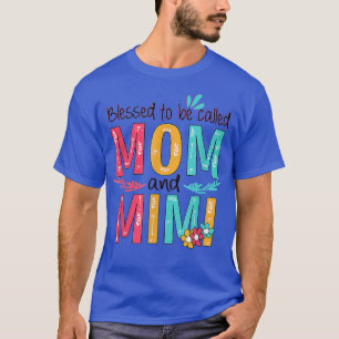Camiseta Abençoado Seja Chamado Mãe E Mimi Vovó Floral M