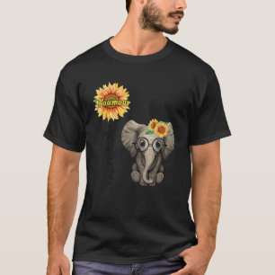 Camiseta Abençoado Seja Chamado Mãe Elefante De Hippie.