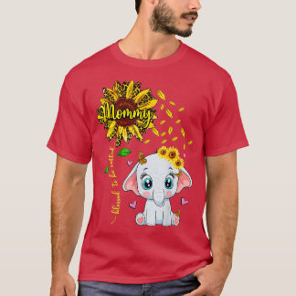 Camiseta Abençoado Seja Chamado Mamãe De Elefante De Girass