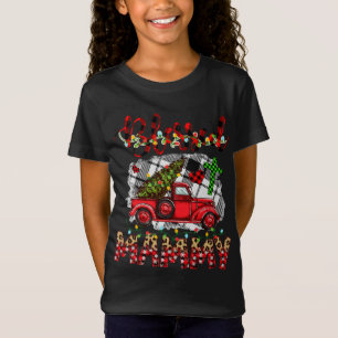 Camiseta Abençoado Seja Chamado Mawmaw Christmas Red Truck