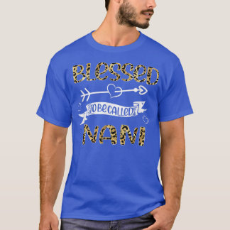 Camiseta Abençoado Seja Chamado Nani Floral Leopard Avó M