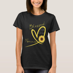 Camiseta Abençoado Ser Chamado De Coração De Nona Girass