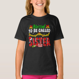 Camiseta Abençoado Ser Chamado Família Irmã De Crianças De