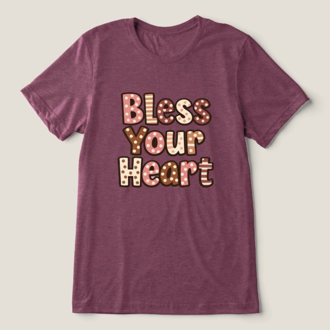 Camiseta Abençoado Seu Coração (Design frontal)
