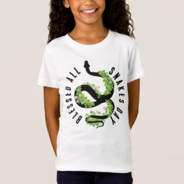 Camiseta Abençoado Todos os Cobras Dia Sortuda Serpente e V