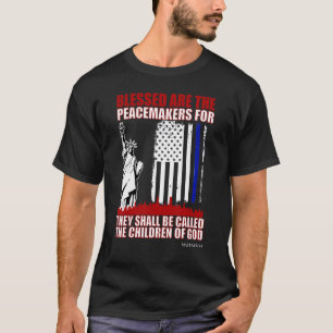 Camiseta Abençoados São Os Peacemakers Matthew 59
