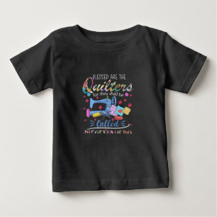 Camiseta Abençoados São Os Quilters Para Eles.