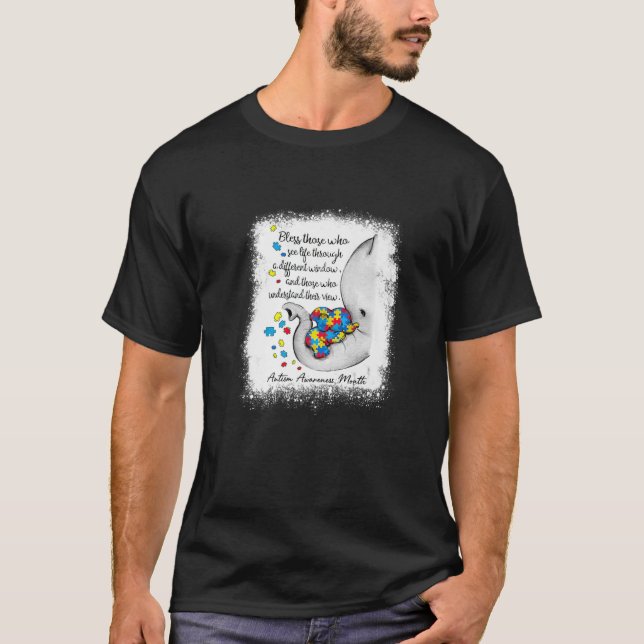 Camiseta Abençoe Aqueles Que Veem A Vida Através De Uma Jan (Frente)