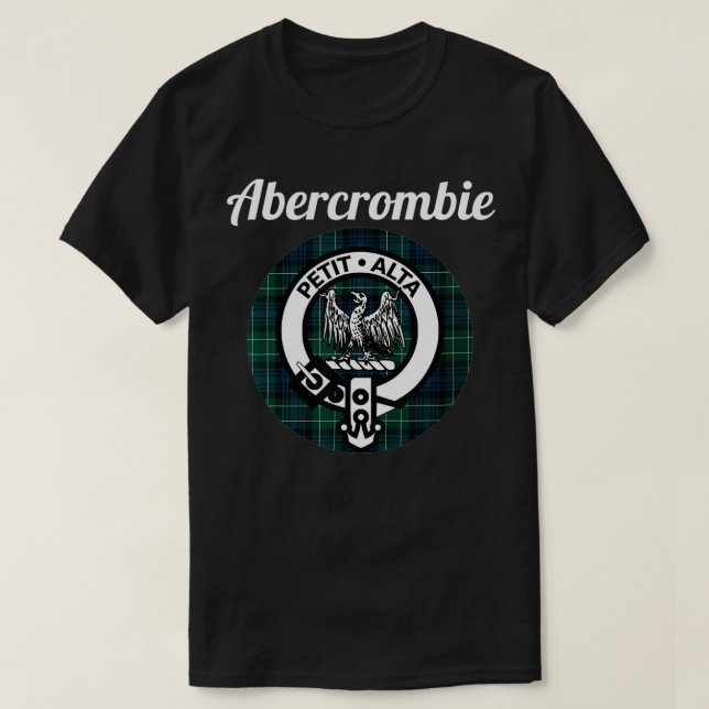Camiseta Abercrombie Clan Scottish Name Casaco De Arms Tart (Frente do Design)