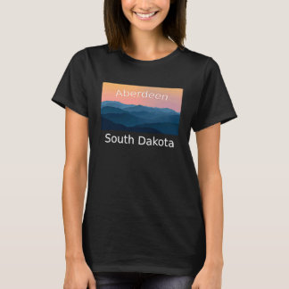 Camiseta Aberdeen South Dakota Mountain sunset home