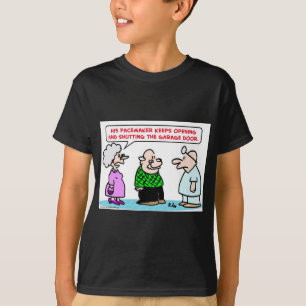 Camiseta aberto da porta da garagem do pacemaker fechado