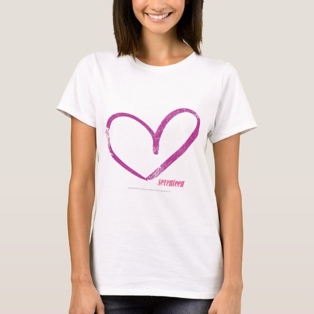 Camiseta Aberto Roxo do Coração (Frente)