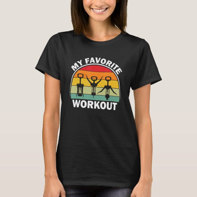 Camiseta Abertura da Garrafa de Corkscrew A Minha Bebida De (Frente)