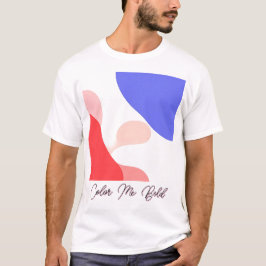 Camiseta Abertura de cor Abstrato a frio