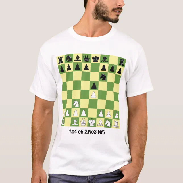 Camisa engraçada do xadrez para homens, abertura do nome depois de
