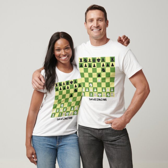 Camiseta Abertura de Xadrez do Jogo Viena Shirt Chess Gift