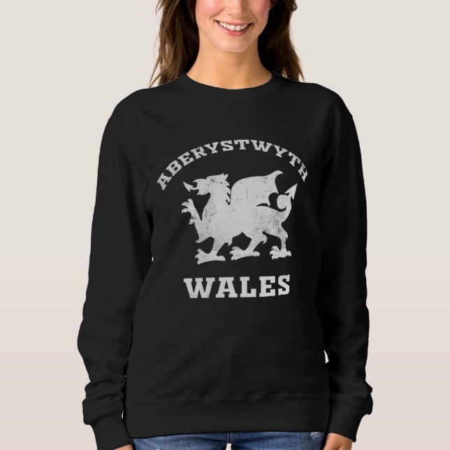 Camiseta Aberystywth Men Women Kids Students Wales Welsh Dr (Frente)