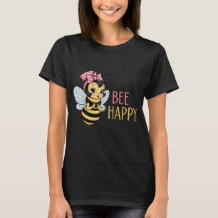 Camiseta Abezinha Fofa de Capa "Siga Feliz"