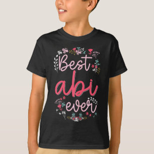 Camiseta Abi ever - floral fofo mãe avó dia das mães