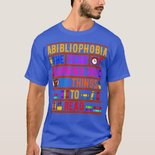 Camiseta Abibliofobia Bibliomania Medo Ler Bo Bibliófilo