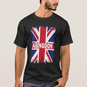 Camiseta Abingdon - Cidade da Inglaterra com bandeira do Re