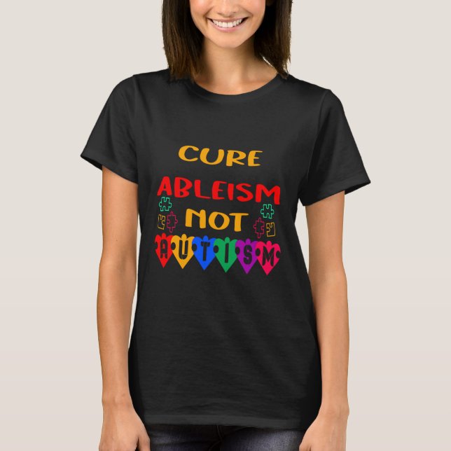 Camiseta Ableismo puro não utismo (Frente)