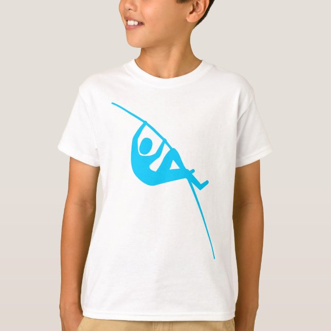 Camiseta Abóbada de pólo - azul-céu (Frente)