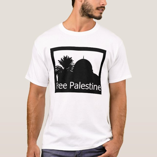 Camiseta Abóbada livre de Palestina (Frente)