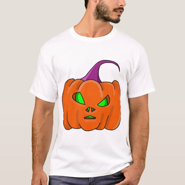 Camiseta Abóbora Alien de Halloween (Frente)