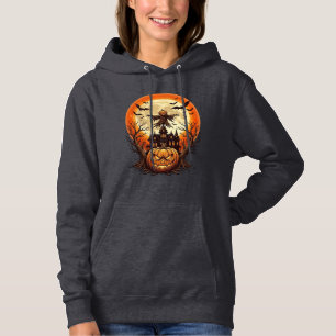 Camiseta Abóbora Assustadora Espantalho Casa Assombrada Lua
