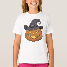 Camiseta Abóbora Ativa De Halloween, Meninas