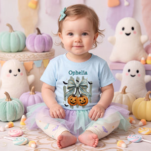 Camiseta Abóbora Cereja Arco de Halloween Pastel Personaliz