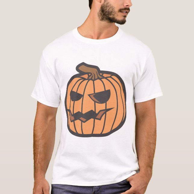 Camiseta abóbora de Halloween (Frente)