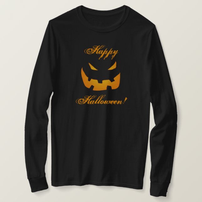 Camiseta Abóbora de Halloween (Frente do Design)