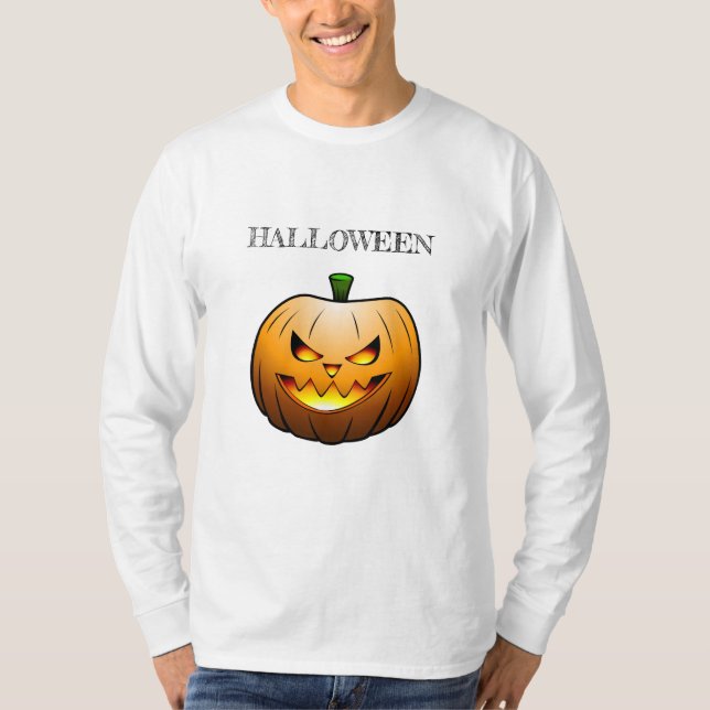 Camiseta Abóbora de Halloween (Frente)