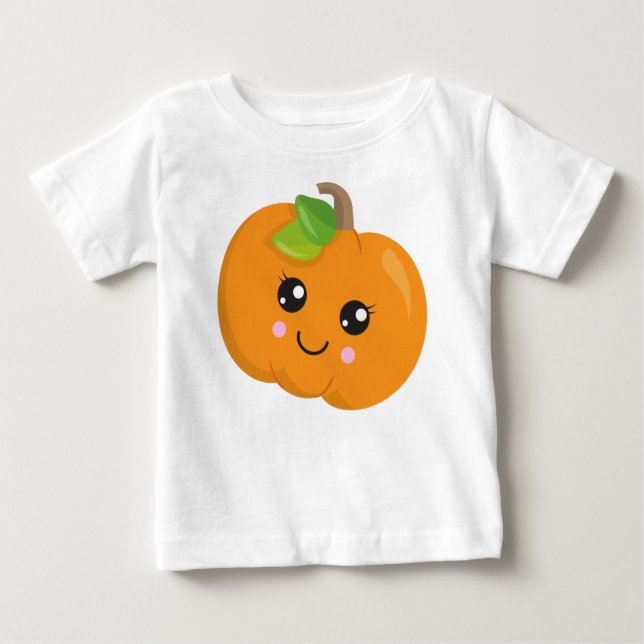 Camiseta Abóbora De Halloween, Abóbora Sorridente, Truque O (Frente)