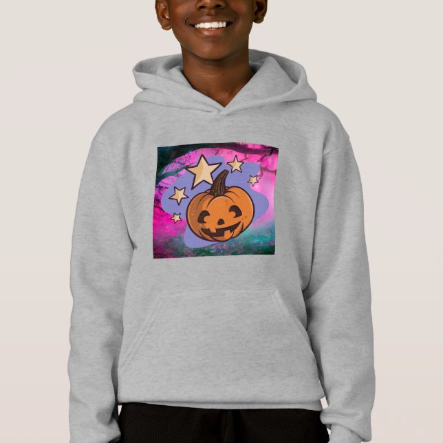 Camiseta abóbora de halloween assustadora (Frente)