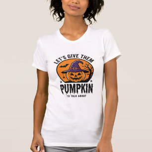 Camiseta Abóbora de Halloween Chapéu de Bruxa Engraçado Ass