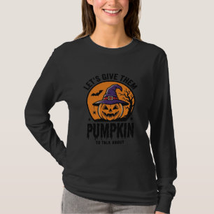 Camiseta Abóbora de Halloween Chapéu de Bruxa Engraçado Ass